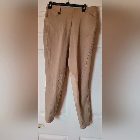 Ovation women's equestrian knee patch breech jodhpur 34 stretch riding  pant - Picture 3 of 13